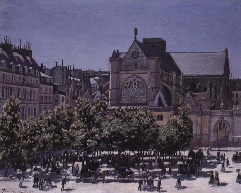 Claude Monet Saint-Germain l-Auxerrois Norge oil painting art